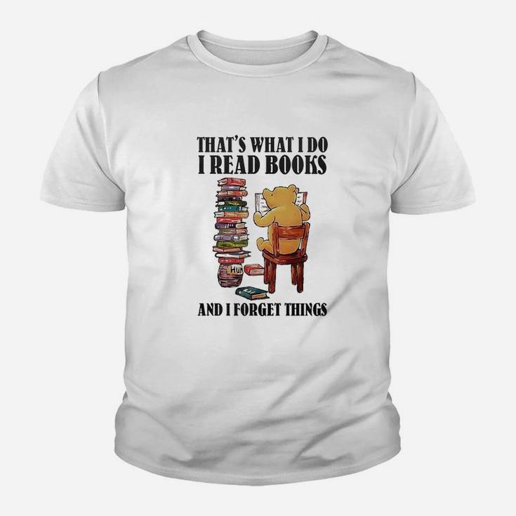 I Read Books And I Forget Things Kid T-Shirt