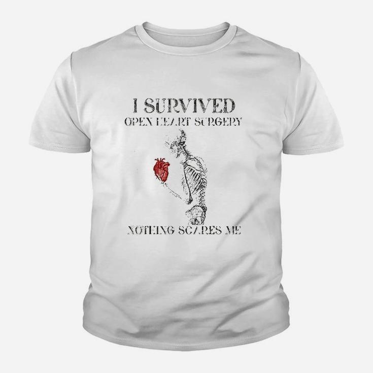 I Survived Open Heart Surgery Survivor Gift Kid T-Shirt