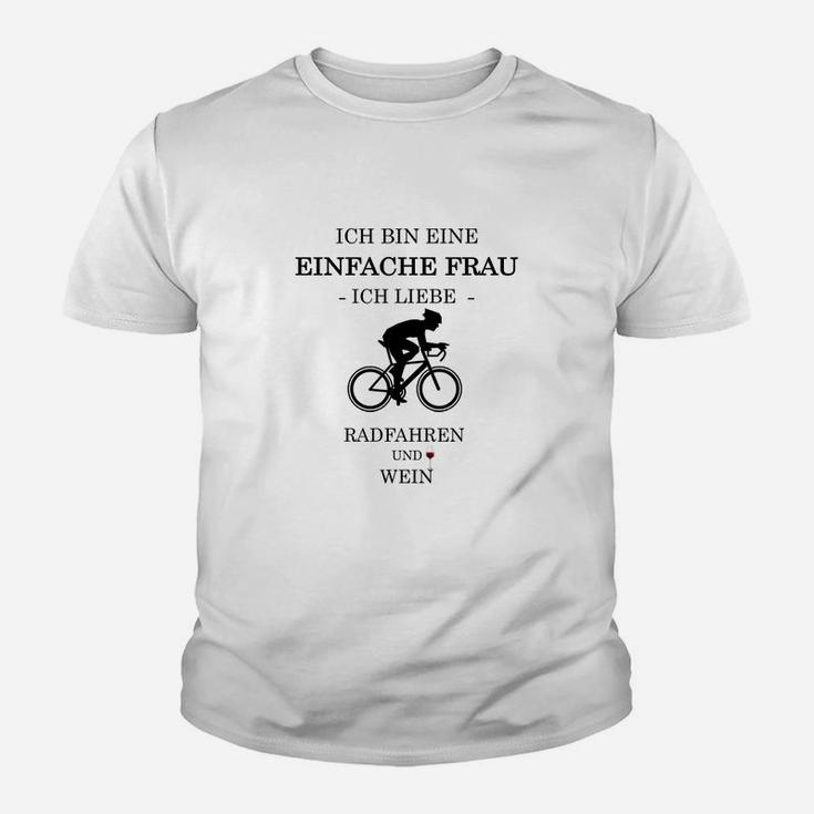 Ich Bin Ein Einfacher Frau Radfahren Kinder T-Shirt