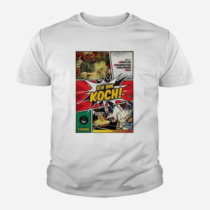 Ich bin Koch! Lustiges Comic-Design Herren Kinder Tshirt für Küchenchefs