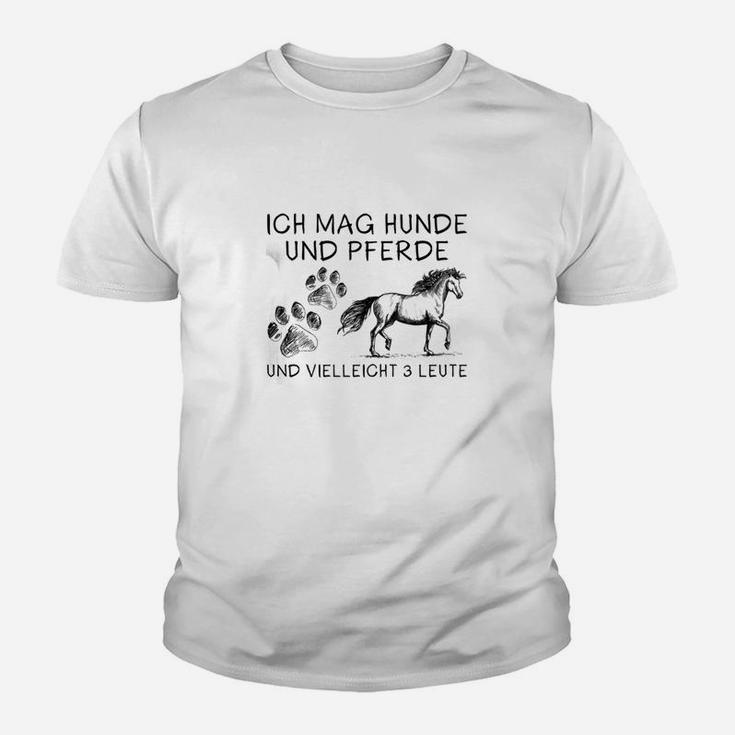 Ich Mag Hunde Und Pferde Kinder T-Shirt