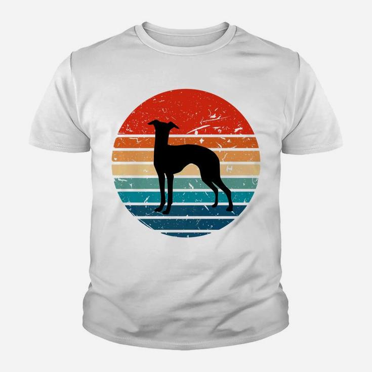 Italian Greyhound Dog Retro Vintage 70s 80s Dog Kid T-Shirt