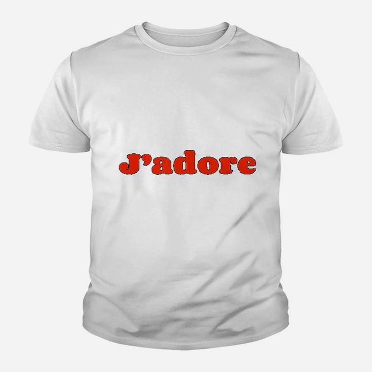 J Adore I Love Vintage French Chic Style Kid T-Shirt