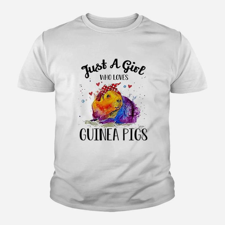 Just A Girl Who Loves Guinea Pigs Clothes Guinea Pig Kid T-Shirt