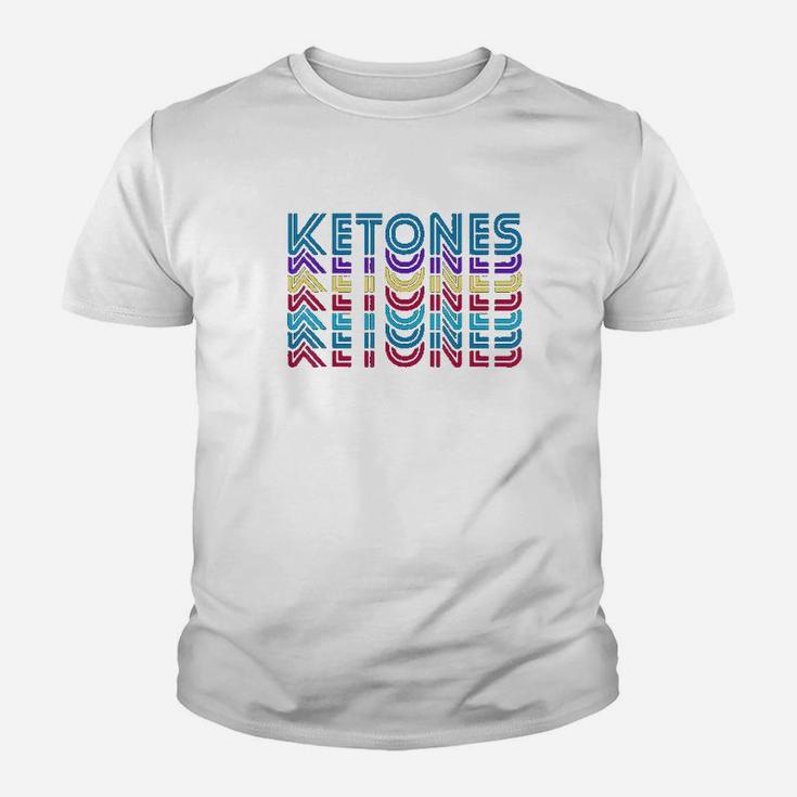 Ketones Retro Vintage Funny Keto Ketogenic Diet Foodie Kid T-Shirt