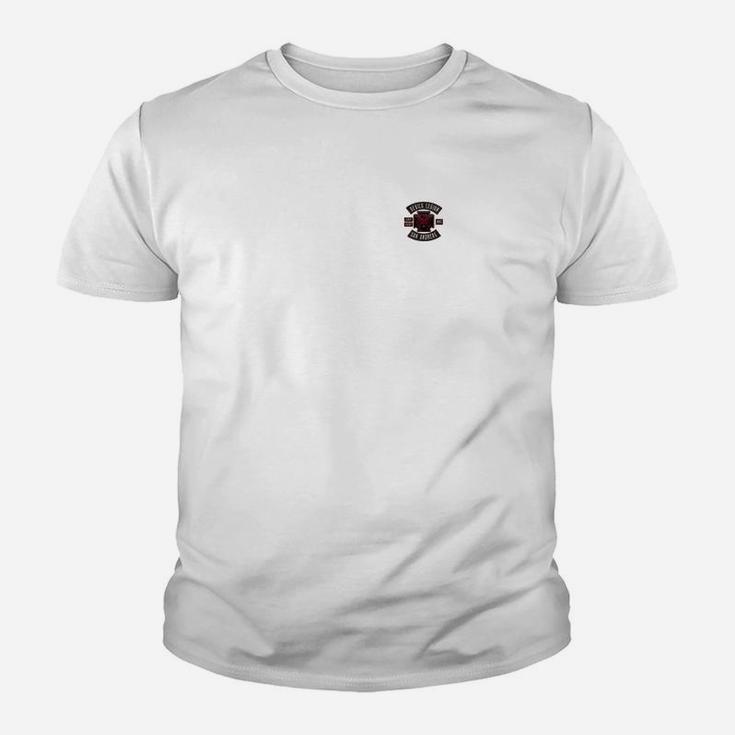 Kleiner Front-Print Basic Weißes Herren-Kinder Tshirt, Minimalistisches Design