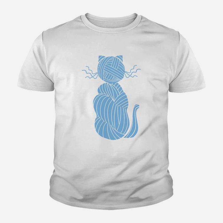 Knitting Crafts Crochet Kitten Kitty Cat Pet Lovers Kid T-Shirt
