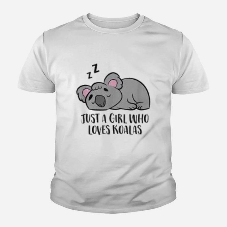 Koala Girl Gift Just A Girl Who Loves Koalas Kid T-Shirt