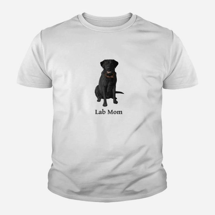 Lab Mom Black Labrador Retriever Dog Kid T-Shirt