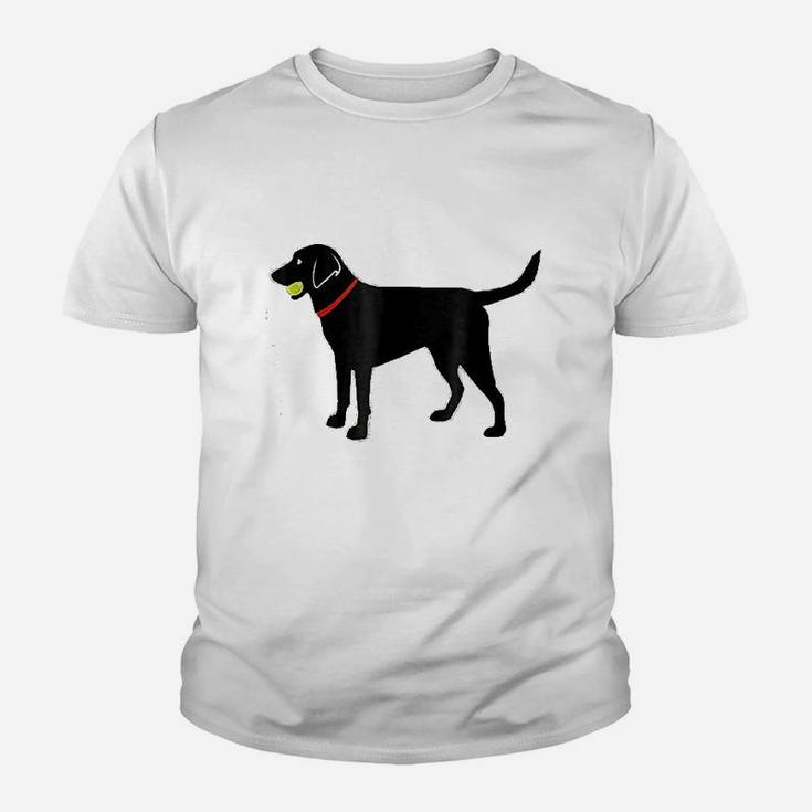 Labrador Retriever Fetch Black Lab Play Ball Kid T-Shirt