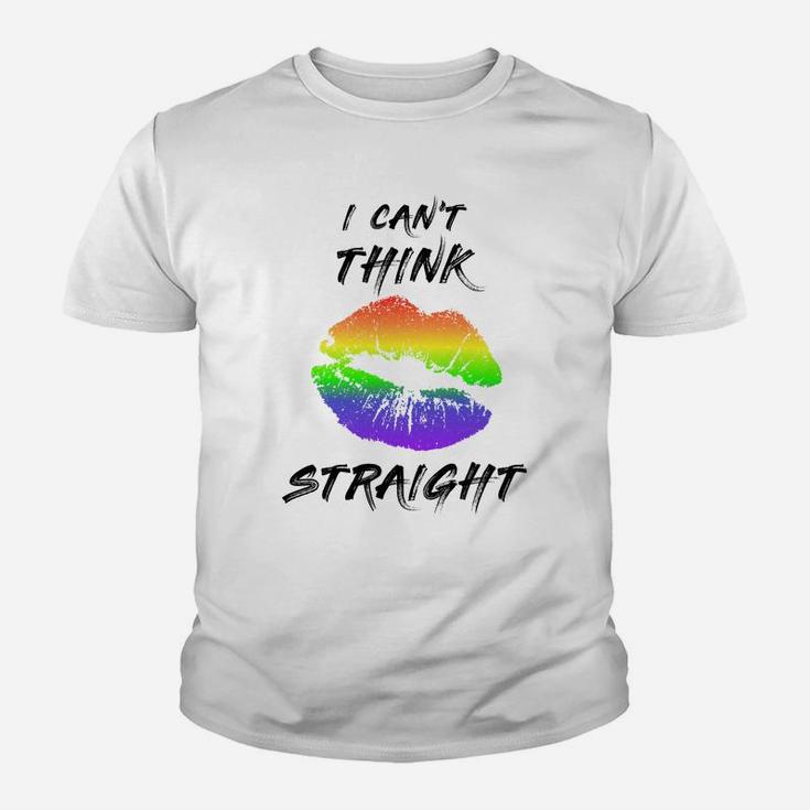 Lgbt Gay Pride I Can't Think Straight Kid T-Shirt