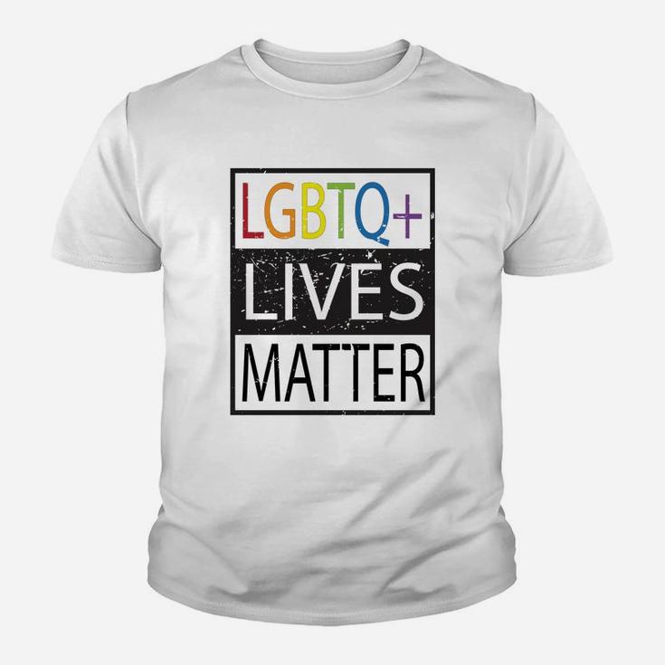 Lgbtq Lives Matter Lgbt Gay Pride Lgbt Kid T-Shirt
