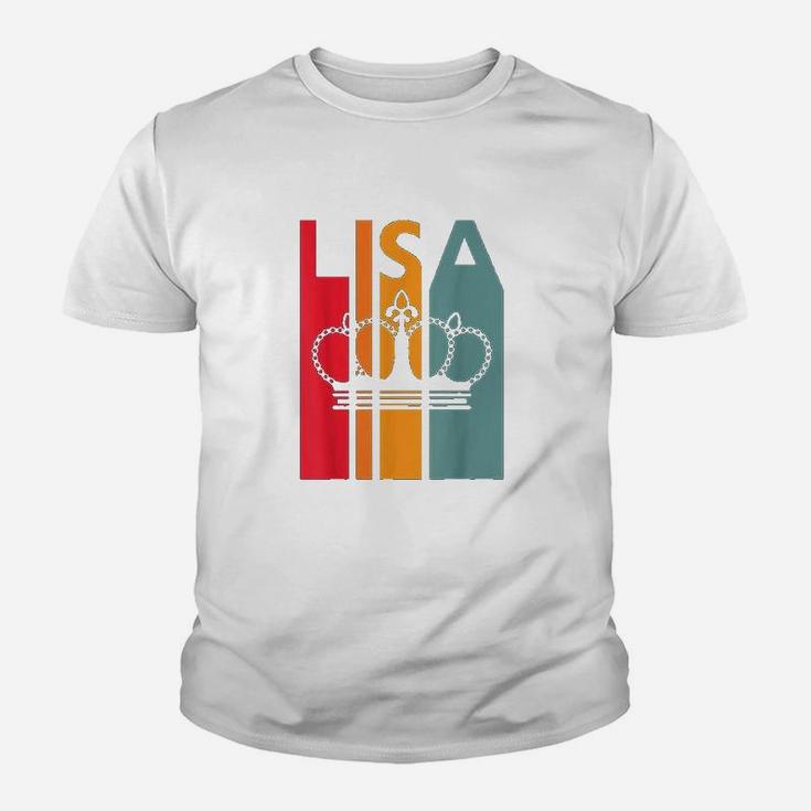 Lisa Gift Idea For Girls Women Retro First Name Vintage Lisa Kid T-Shirt