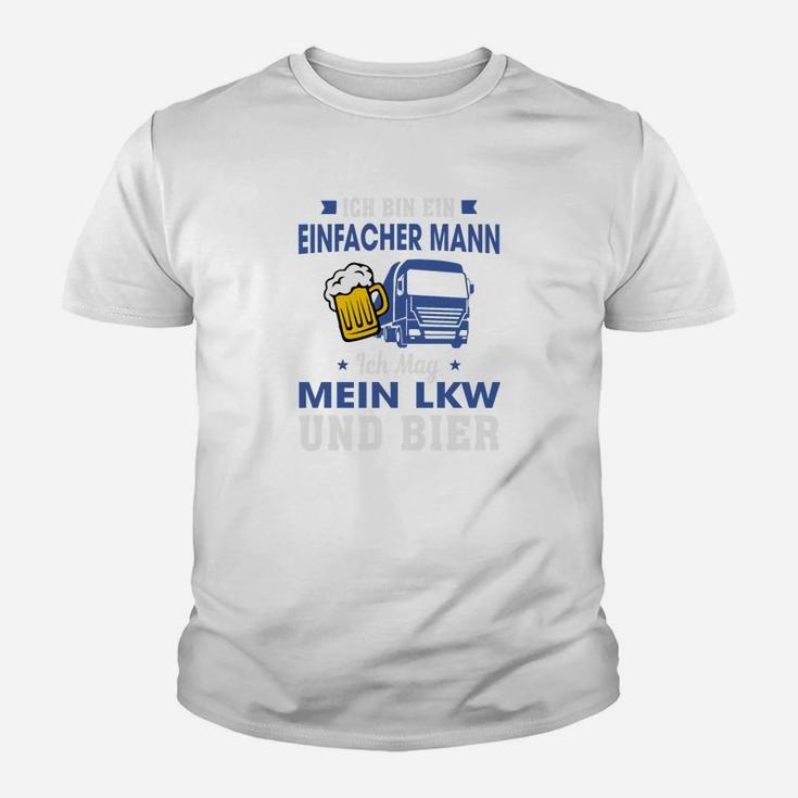 LKW-Fahrer Bier-Liebhaber Kinder Tshirt, Spruch für Männer