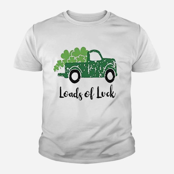 Loads Of Luck Vintage Truck St. Patrick's Day Kid T-Shirt