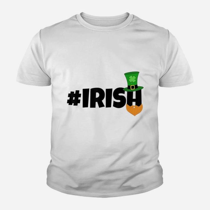 Lucky St Patricks Day Irish Uncle Sam Clover Kid T-Shirt