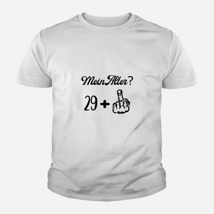 Lustiges 29+ Geburtstag Kinder Tshirt, Stinkefinger-Design Tee