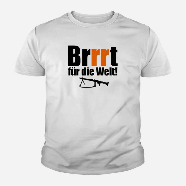 Lustiges Brrrt für die Welt Kinder Tshirt, Sturmgewehr-Design