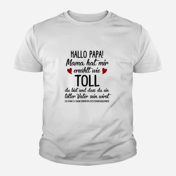 Lustiges Kinder Tshirt zum Vatertag: Toller Papa in Spe, Witziges Design