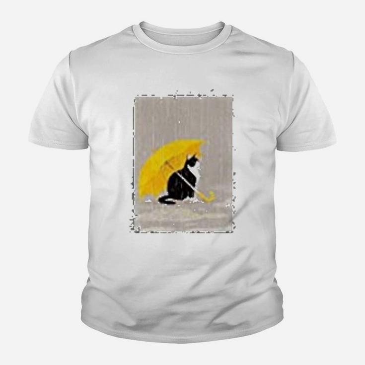 Make It Rain Cat Design Kid T-Shirt