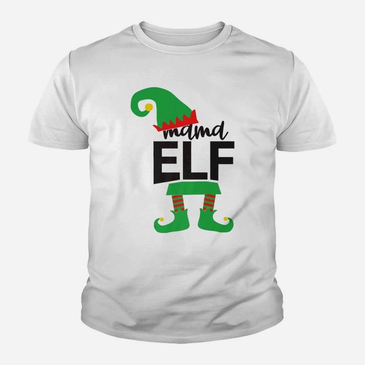 Mama Elf Family Matching Christmas Funny Kid T-Shirt