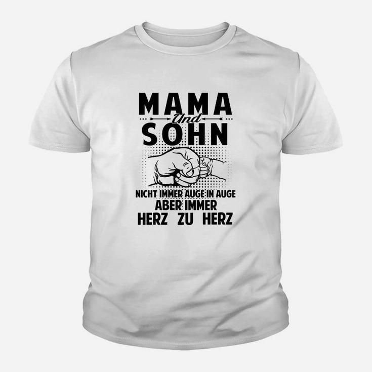 Mama und Sohn Herz zu Herz - Liebevolles Kinder Tshirt für Mütter