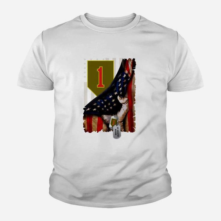 Meet My 1st Infantry Division Dad Jobs Gifts Kid T-Shirt