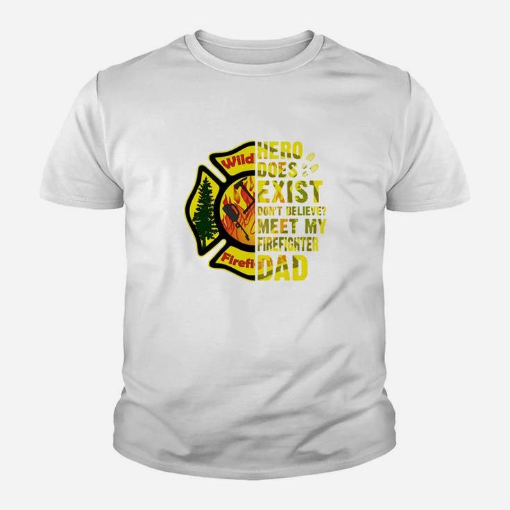 Meet My Wildland Firefighter Dad Jobs Gifts Shirts Kid T-Shirt