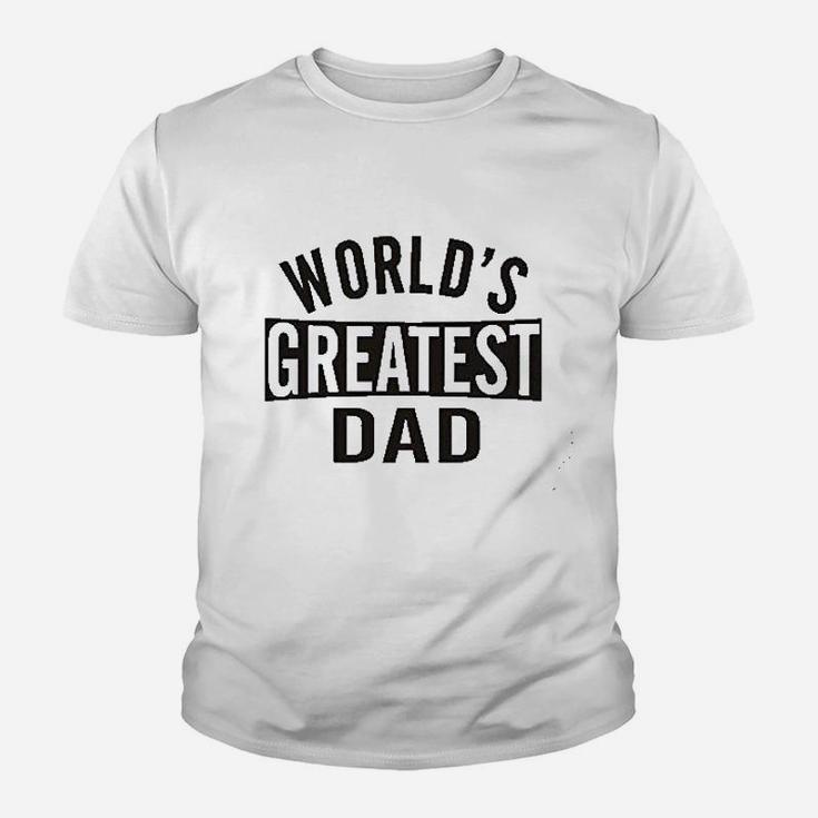 Men Worlds Greatest Dad Fathers Day Kid T-Shirt