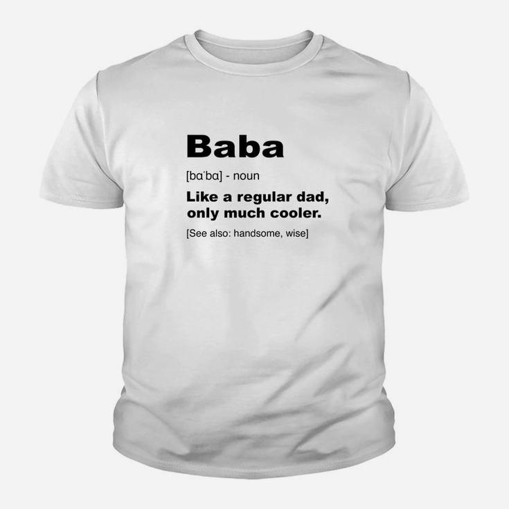 Mens Baba Albanian Dad Definition Shirt Funny Fathers Day Gifts Premium Kid T-Shirt