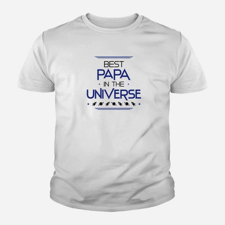 Mens Best Papa In The Universe Fathers Day Gifts Space Kids Premium Kid T-Shirt