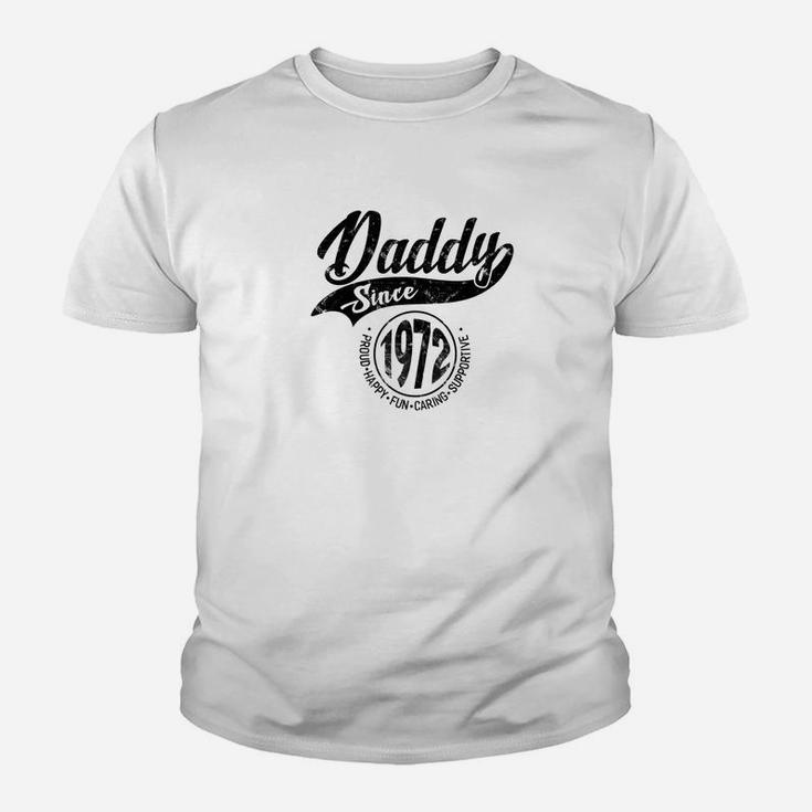 Mens Daddy Since 1972 Fathers Day Gift Dad Men Kid T-Shirt