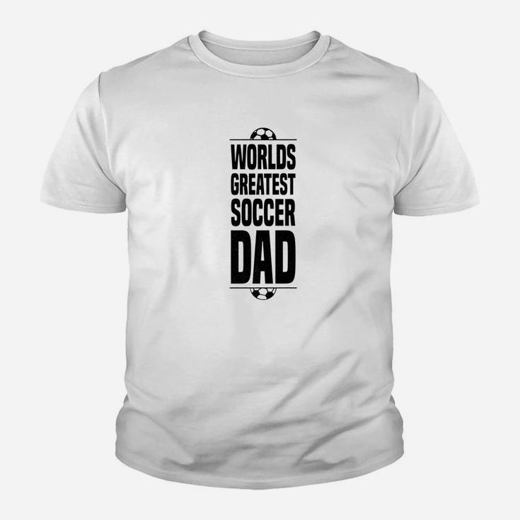 Mens Fathers Day Soccer Dad Worlds Greatest Vintage Kid T-Shirt