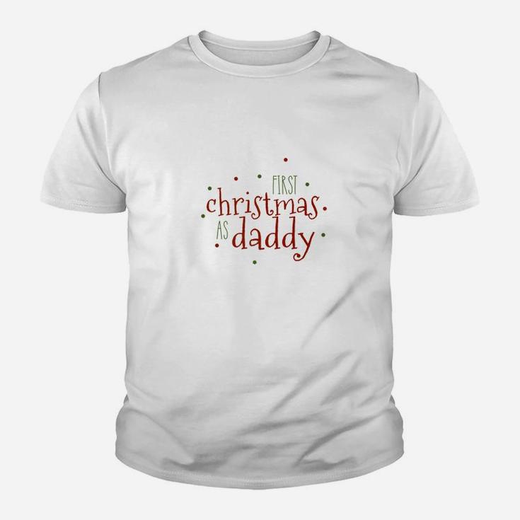 Mens First Christmas As Daddy Festive Christmas For Him Kid T-Shirt