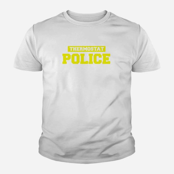 Mens Funny Fathers Day Shirt Thermostat Police Dad Shirts Kid T-Shirt