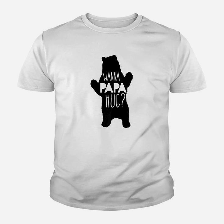 Mens Funny Want A Papa Bear Hug Shirt Kid T-Shirt