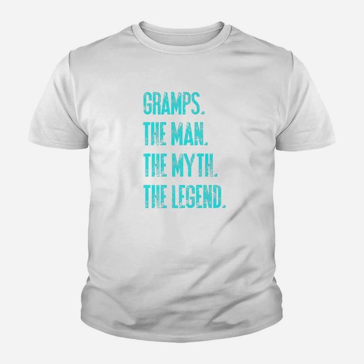 Mens Gramps The Man The Myth The Legend Funny Dad Quote Act026e Premium Kid T-Shirt