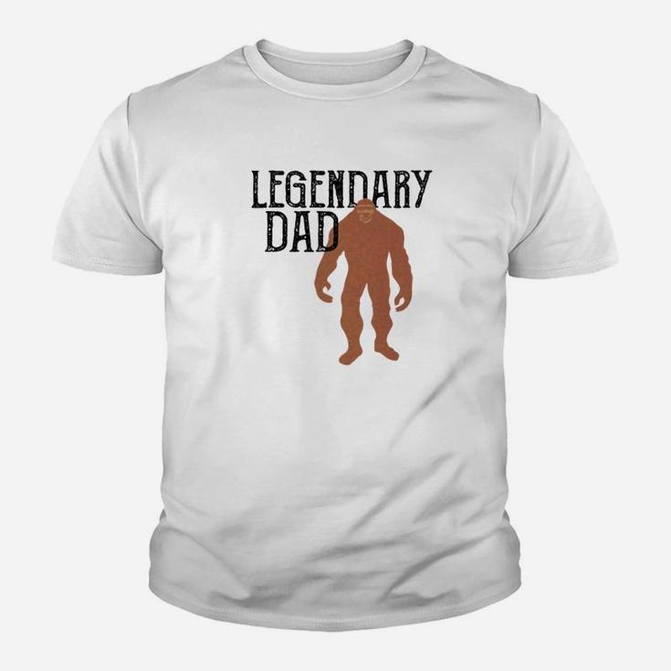 Mens Legendary Dad Bigfoot Fathers Day Legend Gift Premium Kid T-Shirt