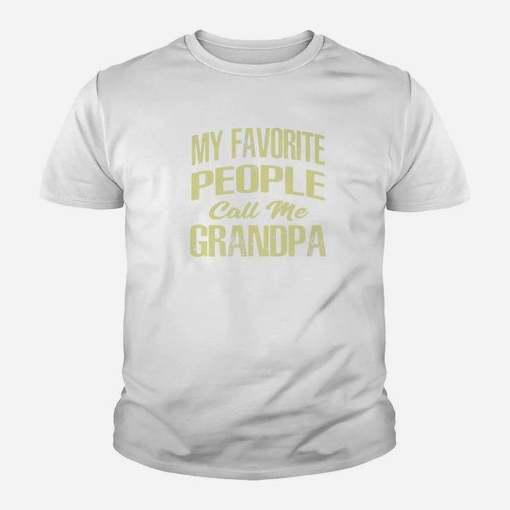Mens Mens My Favorite People Call Me Grandpa Fathers Day Kid T-Shirt