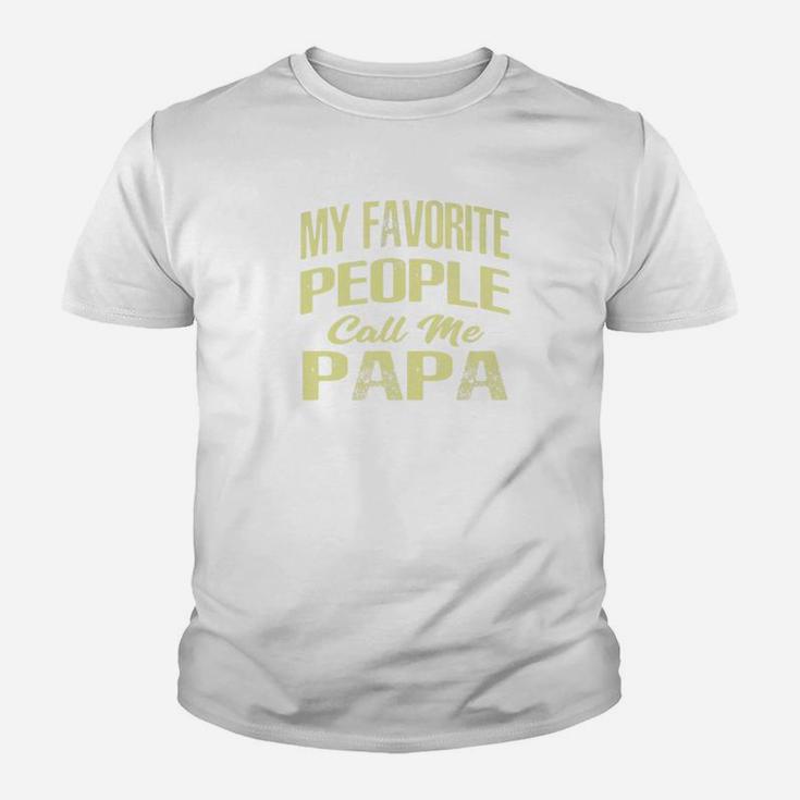 Mens Mens My Favorite People Call Me Papa Shirt Funny Father Kid T-Shirt
