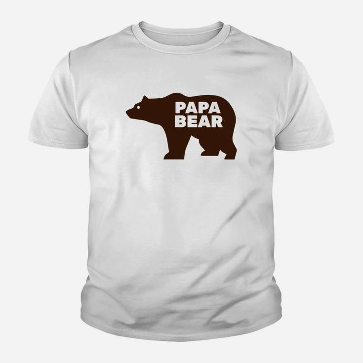Mens Papa Bear Mens Fathers Day Gif For Dad Kid T-Shirt