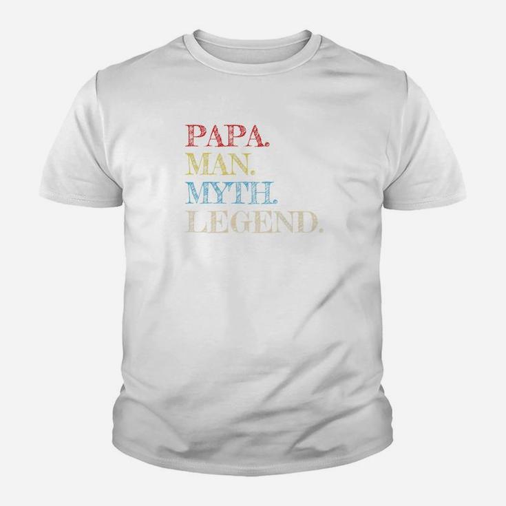 Mens Papa Man Myth Legend Gift For Father Dad Daddy Kid T-Shirt
