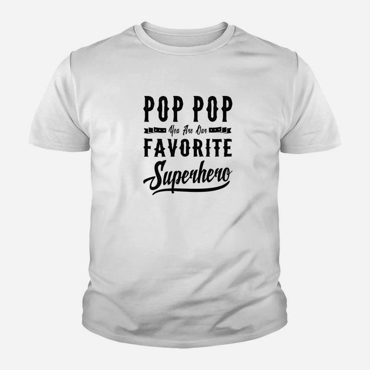 Mens Pop Pop Superhero Fathers Day Gifts Dad Grandpa Men Kid T-Shirt