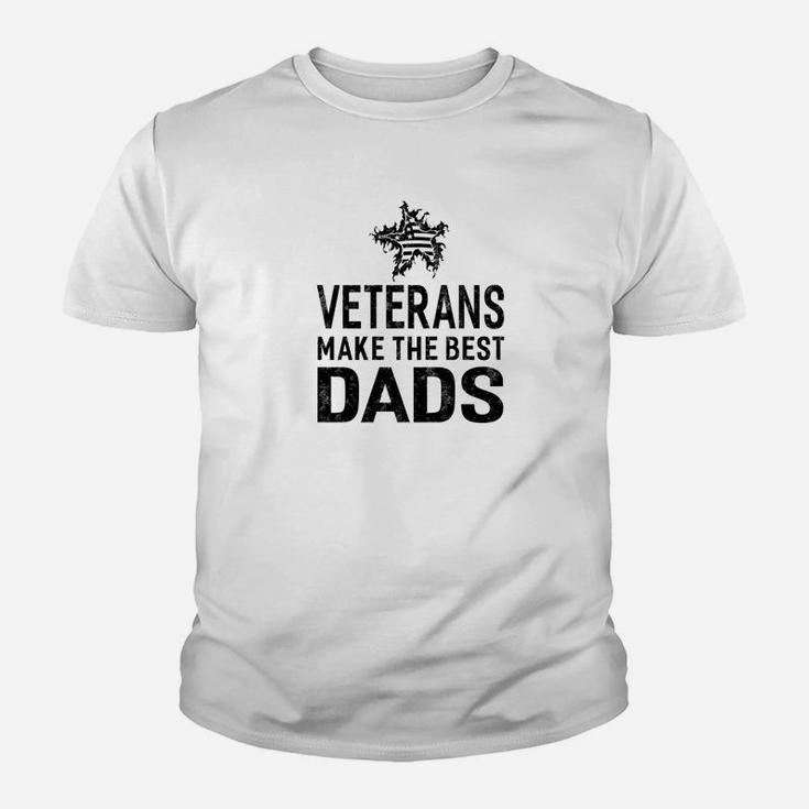 Mens Veteran Dad Veterans Make The Best Dads Gifts Idea Kid T-Shirt
