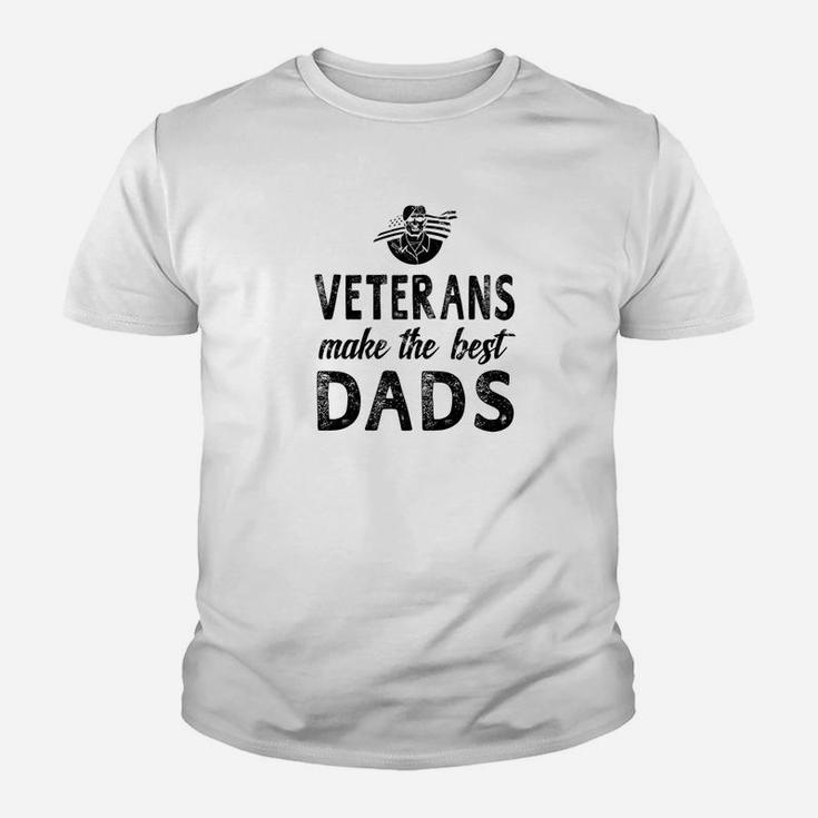 Mens Veterans Make The Best Dads Veteran Dad Men Gifts Kid T-Shirt
