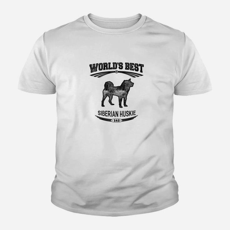 Mens Worlds Best Siberian Huskie Dog Dad Men Shirts1 Kid T-Shirt