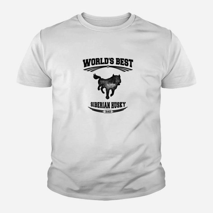 Mens Worlds Best Siberian Husky Dog Dad Men 1 Kid T-Shirt