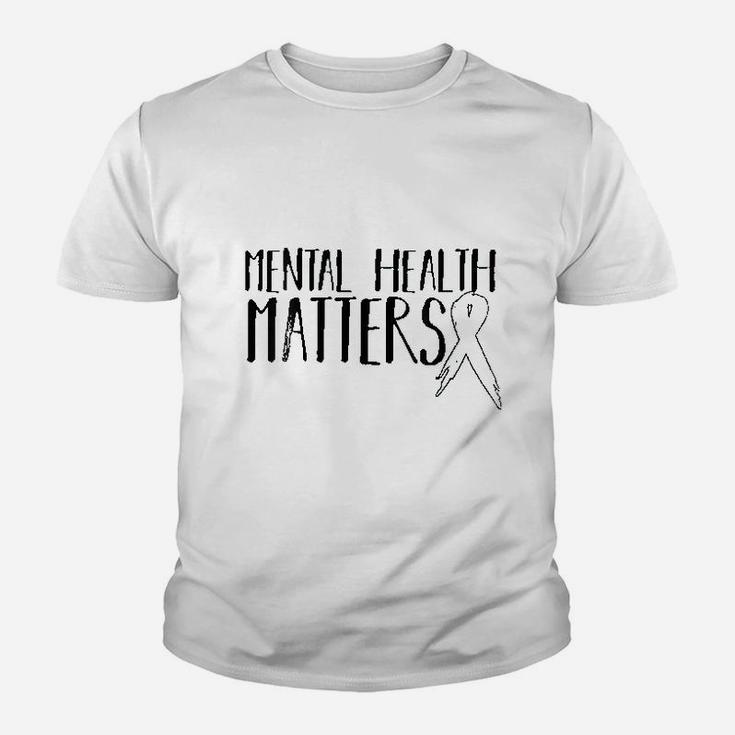 Mental Health Matters Gift Mental Health Awareness Design Kid T-Shirt
