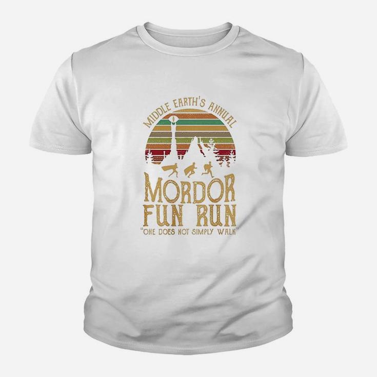 Middle Earth's Annual Mordor Fun Run One Does Not Simply Walk Youth T-shirt
