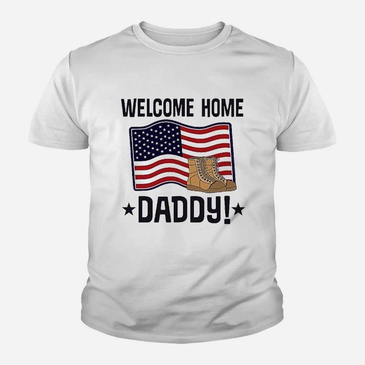 Military Daddy Welcome Home, best christmas gifts for dad Kid T-Shirt